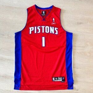 Detroit Pistons Chauncey Billups Jersey XL NBA Reebok Basketball Vintage